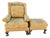 Timeless Luxury: Bespoke Taylor King Wingback Armchair & Matching Ottoman Set For Sale