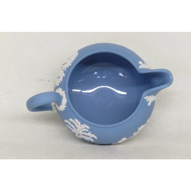Wedgwood England Jasperware Blue Grecian Cameo Milk Creamer For Sale In Miami - Image 6 of 13