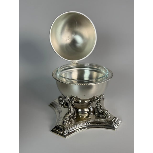 Not Yet Made - Made To Order Globe Caviar Server — Ottoman Silver Plated, Handcrafted, Grand Bazaar Istanbul For Sale - Image 5 of 5