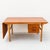 Large Scandinavian mid century modern teak and oak drop leaf desk, made in Denmark c. 1960s. Features a solid oak frame...
