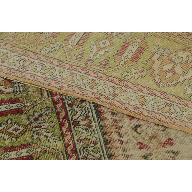 Textile Antique Turkish Rug With Classic Arch & Teapot Motif in Multicolor - Rug & Kilim For Sale - Image 7 of 7