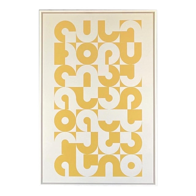 Sunny Abstract Original Painting, Framed For Sale