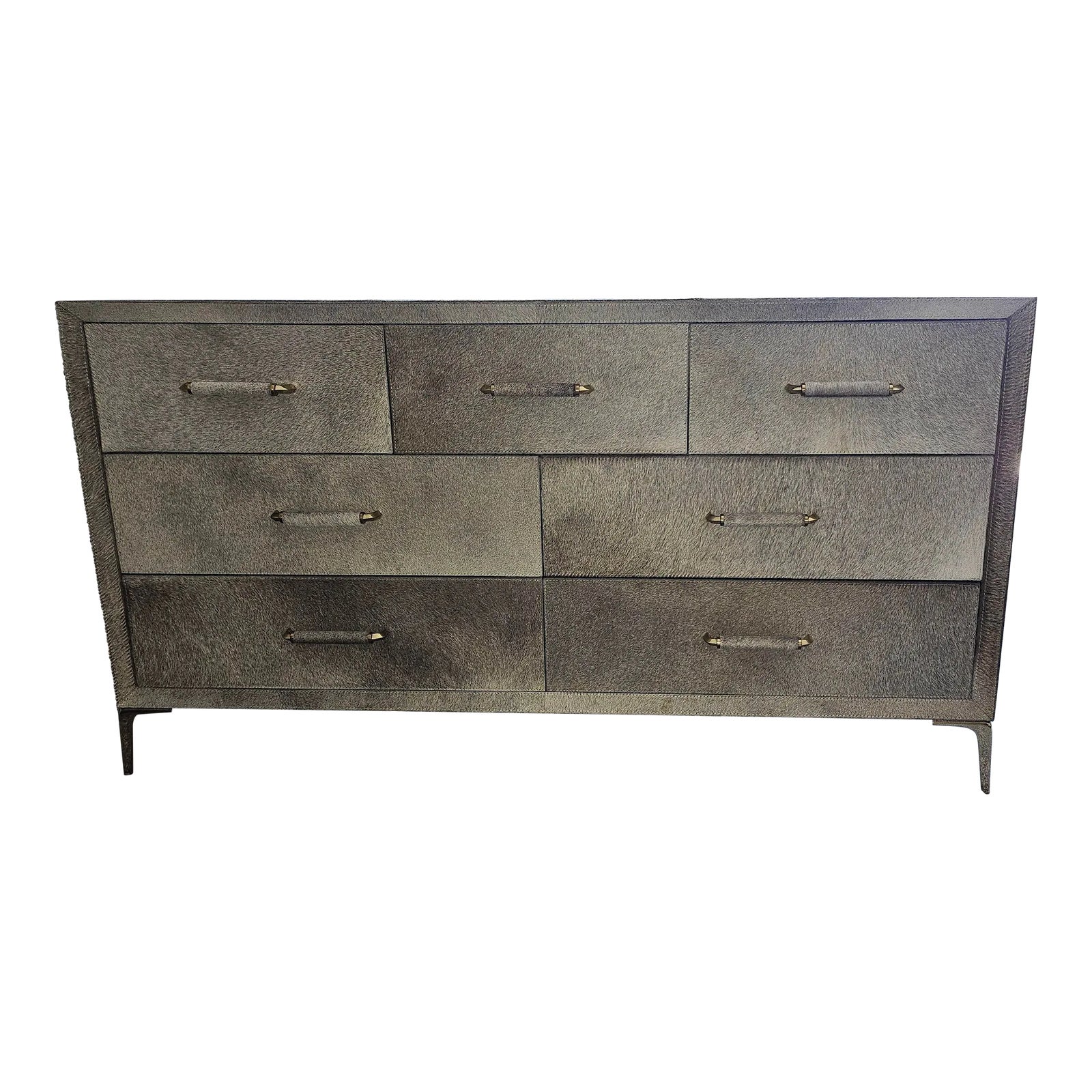 jaxon grey dresser Interlude Home Jaxon Grand Chest/Dresser Hairhide