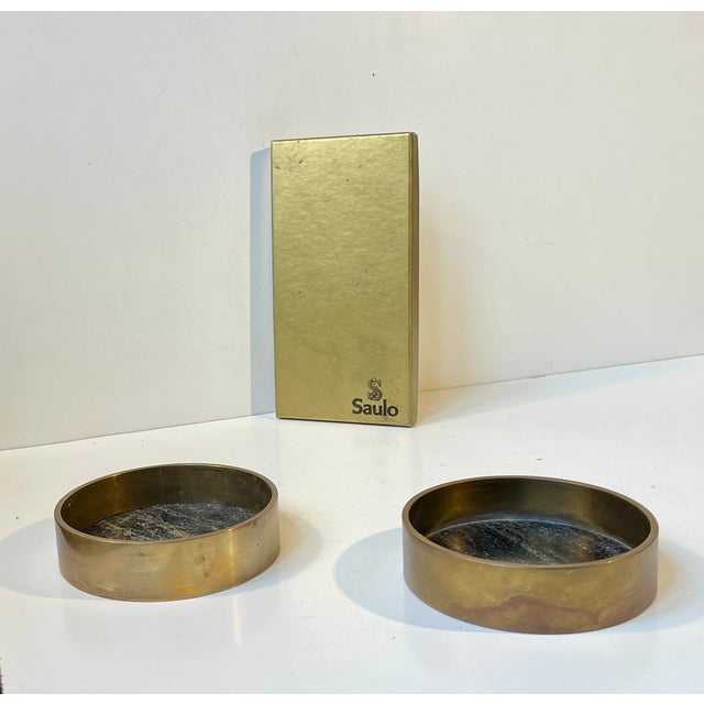 Mid-Century Natural Stone Wine and Drink Coasters from Saulo, Norway, 1960s, Set of 4 For Sale - Image 10 of 10