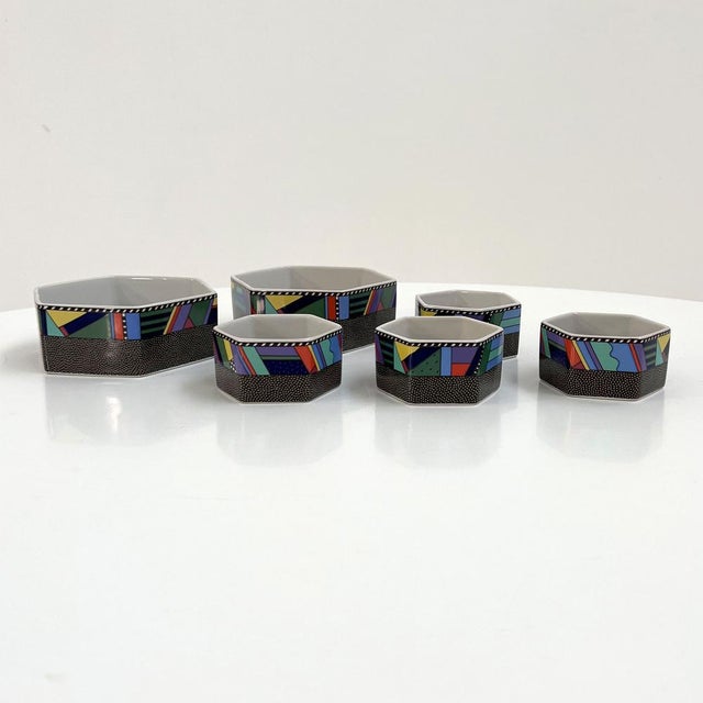 Rosenthal Apero Bowls Metropol by Barbara Brenner for Rosenthal, 1990s, Set of 6 For Sale - Image 4 of 7