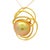 18mm Golden South Sea Pearl Diamond 18k Yellow Gold Orbital Pendant Chain For Sale - Image 4 of 7