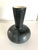 Midcentury Signed "Eme" Crackle Glaze Ceramic Vase 9"H X 7"D X 2.5"D Top