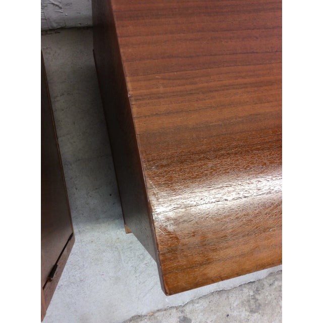 Danish Modern Teak End Tables With Storage Cabinet - a Pair For Sale - Image 9 of 12