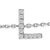 Contemporary 10K White Gold Diamond Accent "L" Initial Charm and Link Bracelet For Sale - Image 3 of 6