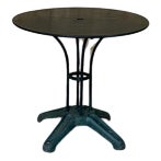 French Round Outdoor Table, 1950s For Sale