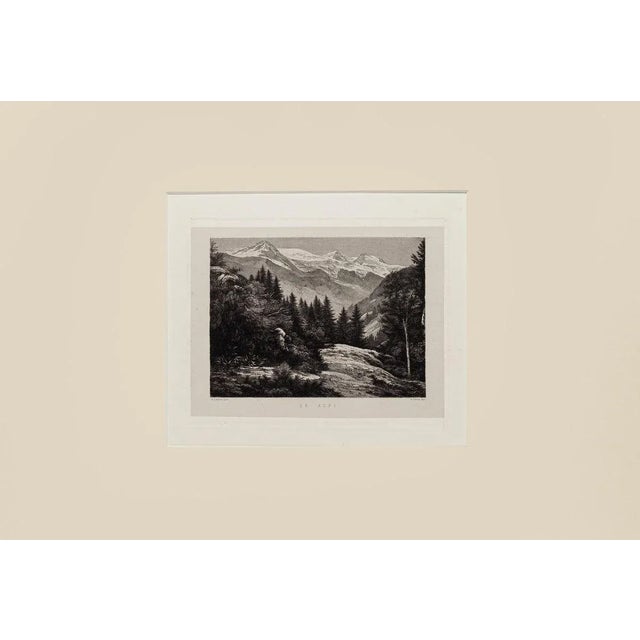 Alps is an original lithography artwork on paper realized by A. Lauro in the XX century. The State of preservation is very...