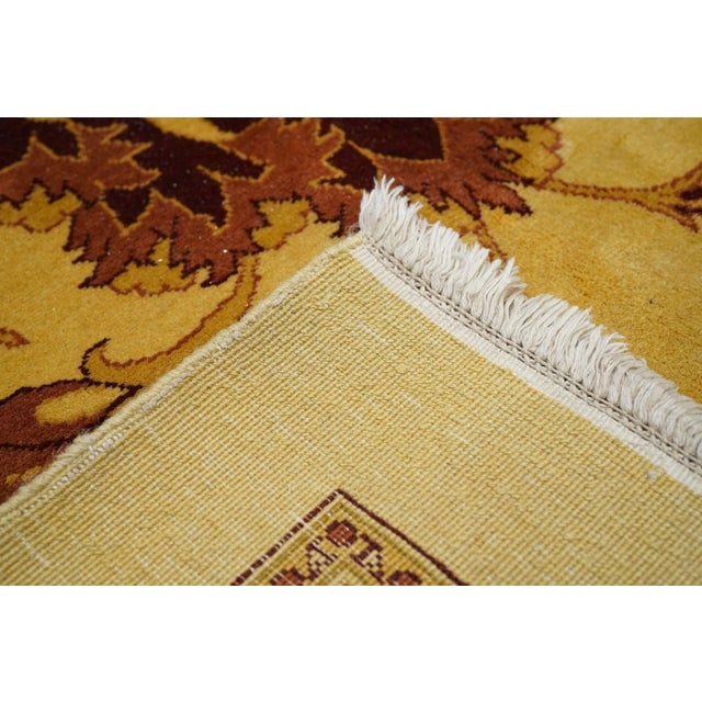 Yellow Tabriz Rug 9'11'' X 13'7'' For Sale - Image 8 of 9