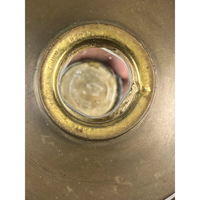 Late 19th Century Antique Victorian Spelter Oil Lamp C. Late 19th Century For Sale - Image 5 of 7