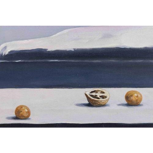Oil on canvas realized by Gino Guida in 1980s. Hand signed lower right. Hand signed and titled on rear. Very good...