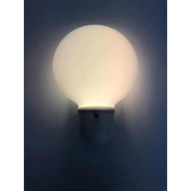 Large pair of vintage italian lightbulb-shaped wall sconces. Nfs lamp stunning pair of italian lightbulb-shaped wall...