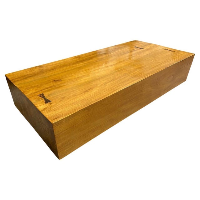 Andrianna Shamaris Modern Teak Wood Coffee Table For Sale - Image 15 of 18