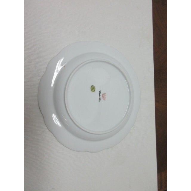 Green 1980s Chelsea House Decorative Floral Design Dining Plate Asian Inspired For Sale - Image 8 of 9