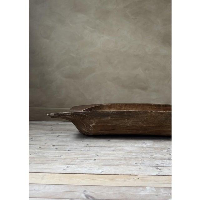 Softwood Trencher-form Dough Bowl For Sale - Image 5 of 13