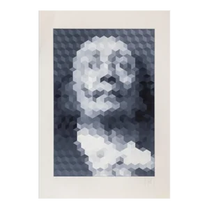 Face of Dali - Grey, Jean Pierre Vasarely (Aka Yvaral)
