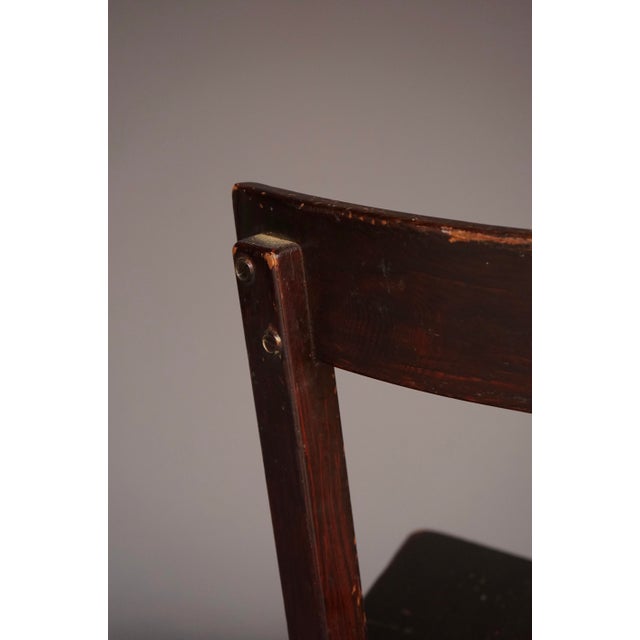 Brown Side Chair by Bram van den Berg for Bas van Pelt, 1953 For Sale - Image 8 of 13