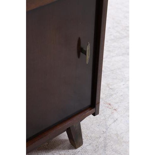 Mid-Century Chest of Drawers with Glass Sliding Doors For Sale - Image 11 of 16