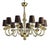 Black Gold Murano Glass Chandelier by Simoeng For Sale - Image 8 of 8