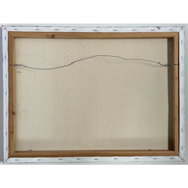 1970s “Untitled” Impressionistic Landscape - Oil on Canvas by Hannah Dalbey For Sale In Monterey, CA - Image 6 of 7