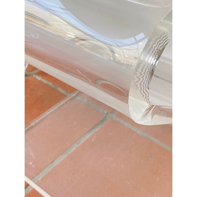 Acrylic Glass Zig Zag Chairs, Set of 2 For Sale - Image 12 of 18