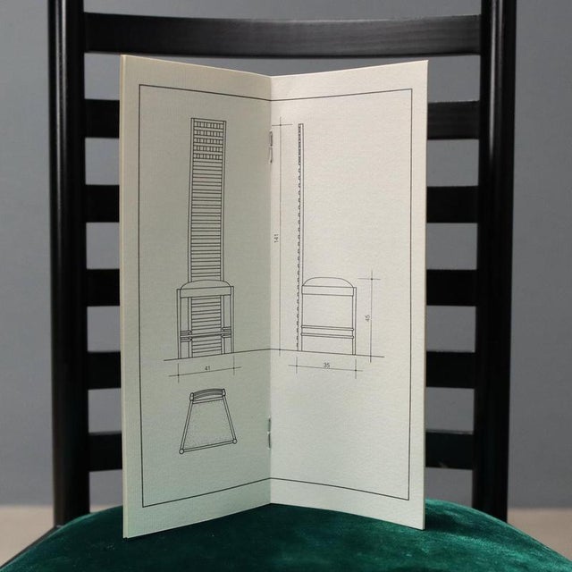 Hill House Chair attributed to Charles Rennie Mackintosh for Cassina, 1980s For Sale - Image 11 of 12