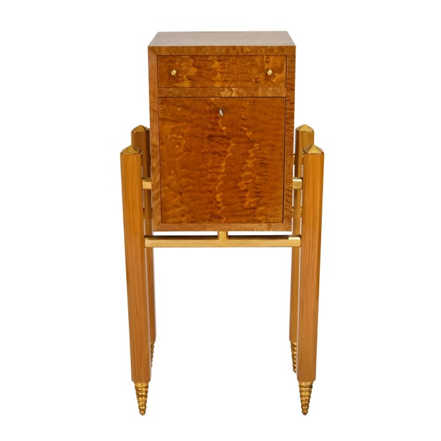 Brown French Art Deco Style Secretaire, 1980s For Sale - Image 8 of 9