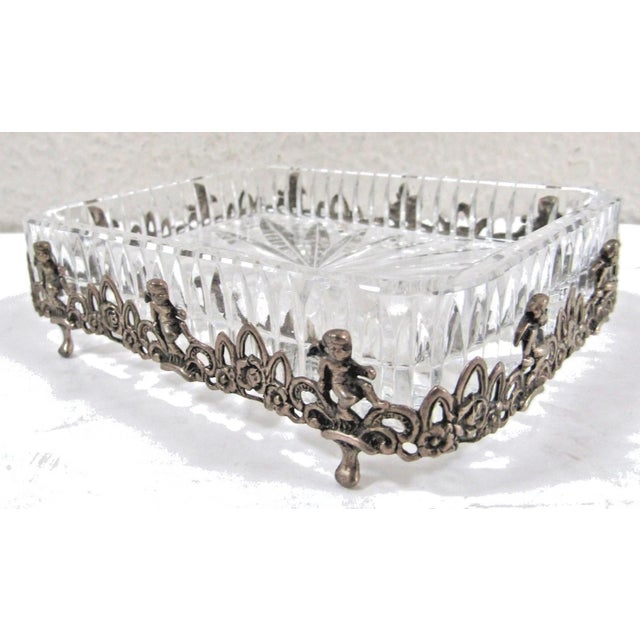 Mid 19th Century Mid 19th Century Albert Bodemer Germany Crystal and 830 Silver Candy Dish For Sale - Image 5 of 12