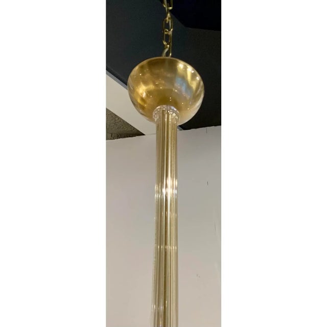 Modern Barbara Barry for Baker Handblown Murano Glass Signature Chandelier For Sale - Image 3 of 7