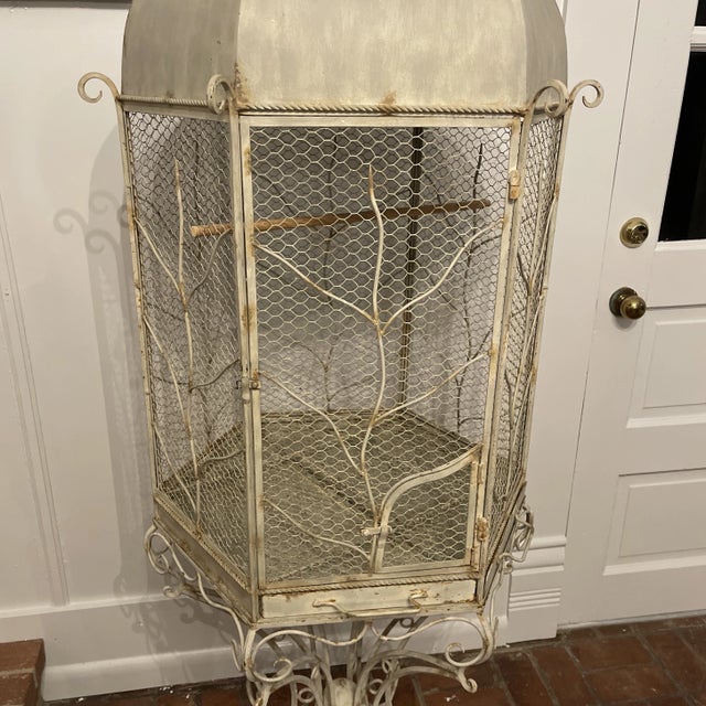 Victorian Mid 20th Century Ornate Bird Cage For Sale - Image 3 of 7
