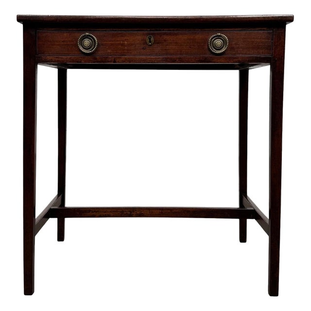 18th Century English Georgian Mahogany Side Table For Sale