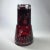 This Bohemian Crystal Carafe and drinking glass is ornately decorated with a stylized floral and leaf pattern. The dark...