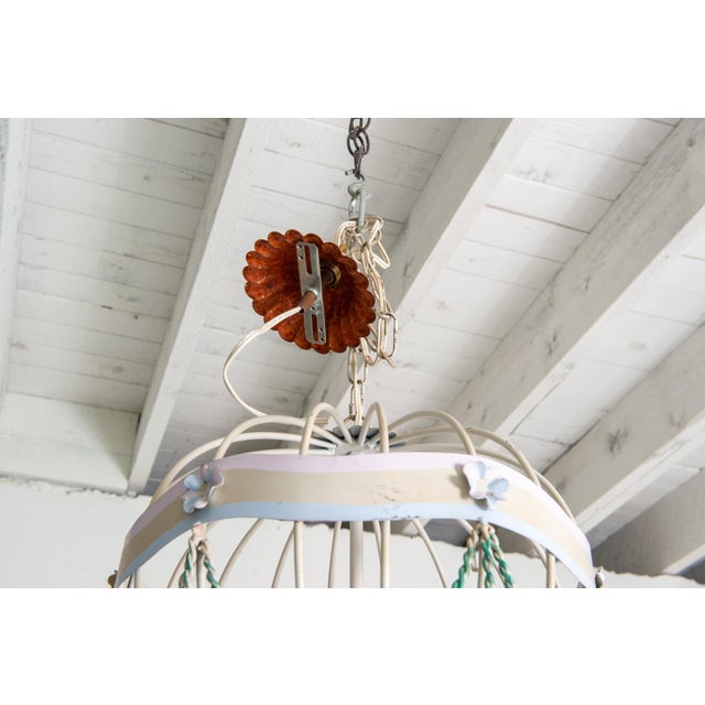 Metal 1940s Hot Air Balloon Chandelier For Sale - Image 7 of 12