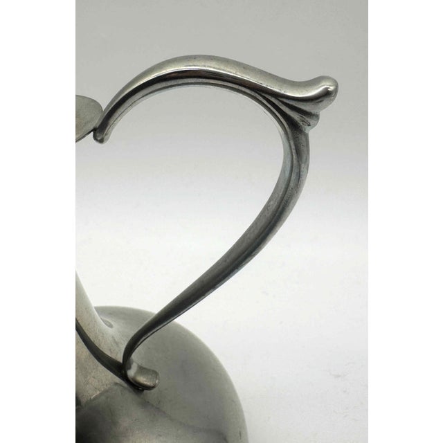 Silver Signed Cartier Pewter Pitcher For Sale - Image 8 of 10