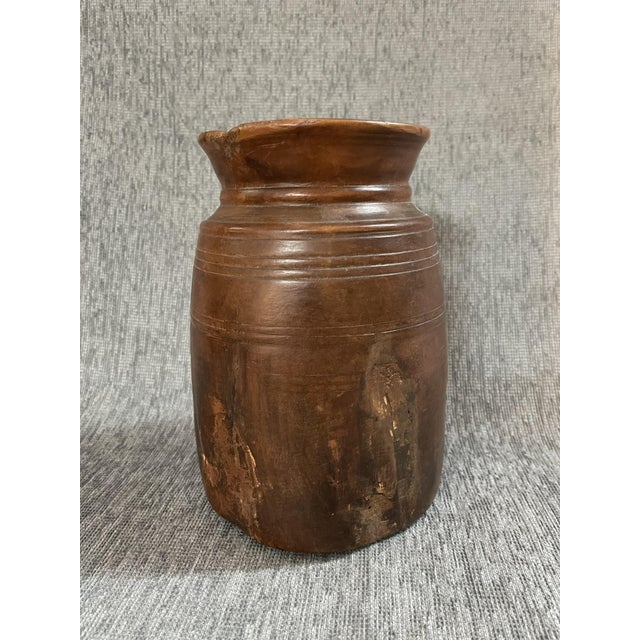 Wood Himachal Pot, 1950s For Sale - Image 3 of 8