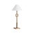 This sleek metal table lamp features a modern silhouette with a bold square accent, adding a touch of architectural...