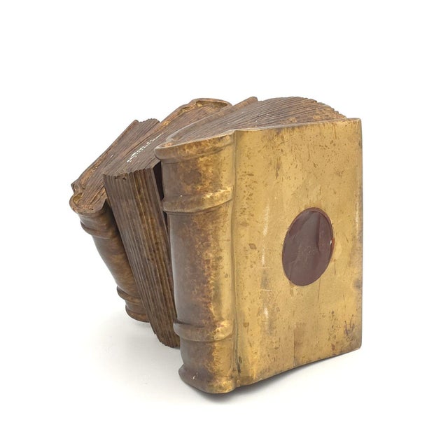 Metal Pair of Bronze Bookends, Circa 1920 For Sale - Image 7 of 8