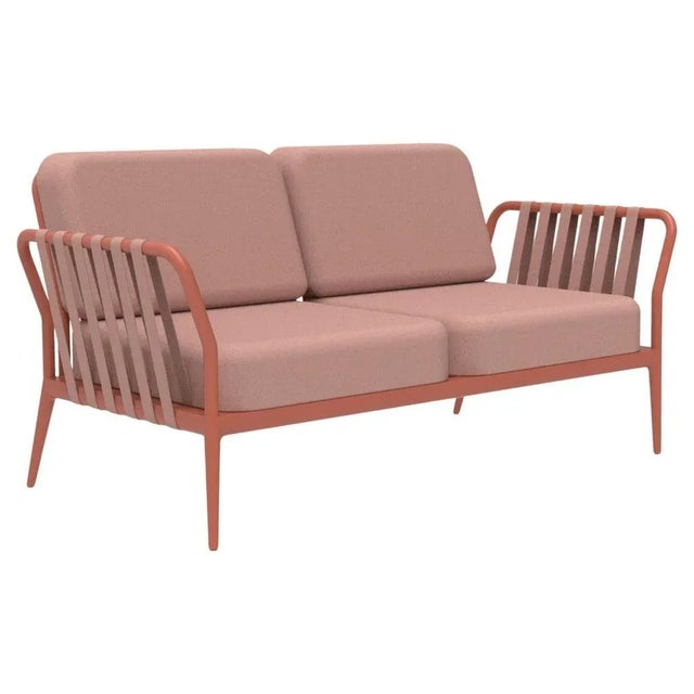 Metal Ribbons Salmon Sofa by Mowee For Sale - Image 7 of 7