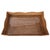 Artifacts Rattan Scallop Design Breakfast Tray with Wooden Legs with Glass insert, Honey Brown For Sale - Image 4 of 5