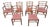 Vintage Traditional Ladderback Dining Chairs, Set of 6, Including 2 Armchairs For Sale