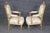 French Pair 19th C. French Louis XVI Style Carved Giltwood Armchairs For Sale - Image 3 of 18