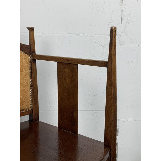 Arts and Crafts William Birch Chair by Eg Punnett for Liberty & Co., 1900s For Sale - Image 17 of 18