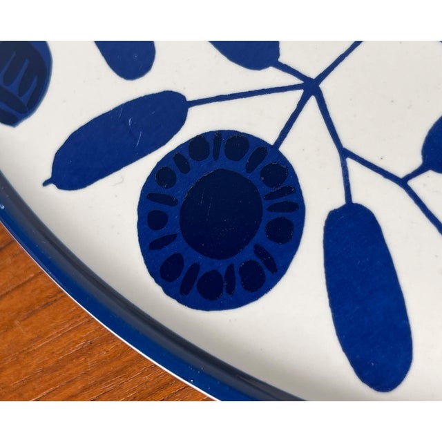 Large Mid-Century Modern German Ceramic Stockholm Series Plate from Melitta, 1960s For Sale - Image 14 of 18