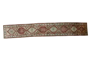 Vintage Persian Serab Rug Runner - 2'10" X 17'6"
