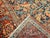 19th Century Antique Persian Heriz Serapi Rug, Hand-Knotted Wool, Allover Tree of Life Pattern, Blue & Brick-Red, 9x12 For Sale - Image 5 of 18