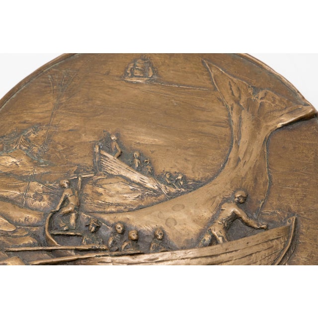 Copper Copper Cast Wall Plaque For Sale - Image 8 of 10
