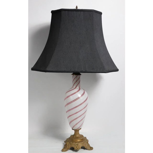 Murano Table Lamp Mezza Filigrana by Dino Martens for Aureliano Toso For Sale - Image 11 of 11